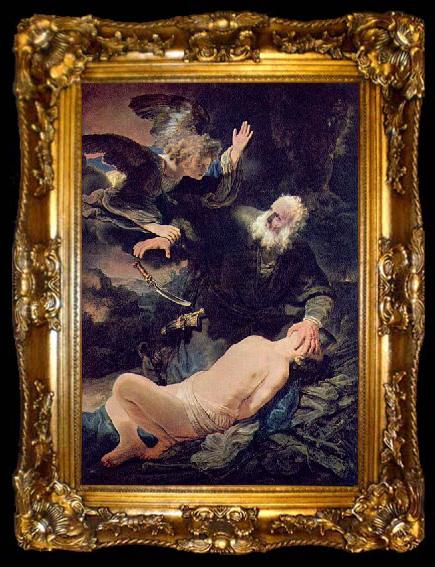 framed  Rembrandt Peale The sacrifice of Abraham, ta009-2